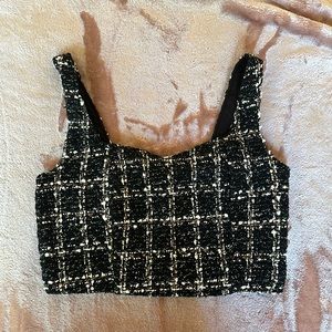 NWT Abercrombie & Fitch Tweed Crop Top